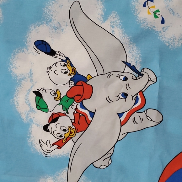 Mickey Mouse Friends Vintage Disney Hot Air Balloon Twin Flat sheet - Picture 3 of 9
